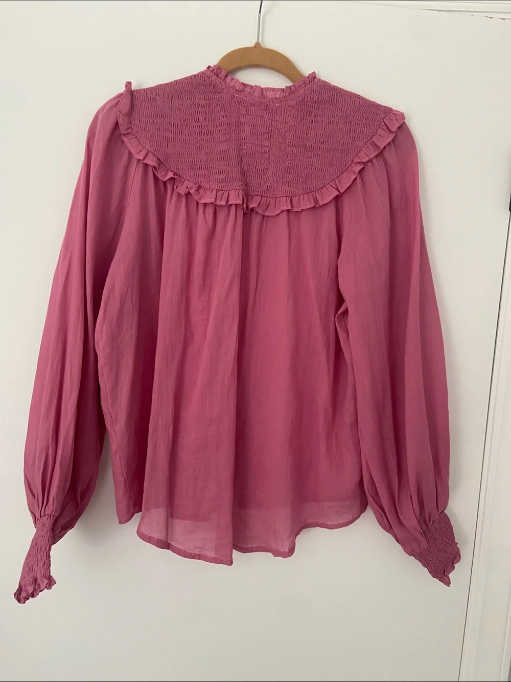 Karlie Pink Linen Smock Top - Picture 10 of 12